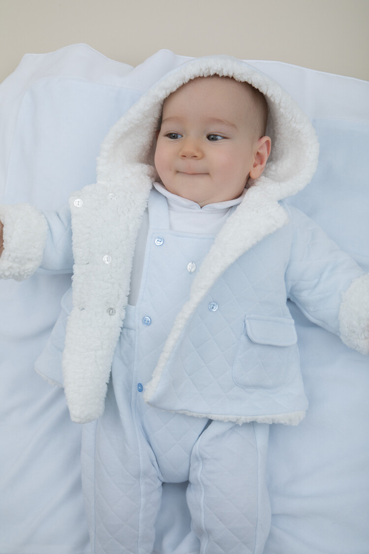 Patachou Patachou AW23 Boys Fur Lined Coat - 3044