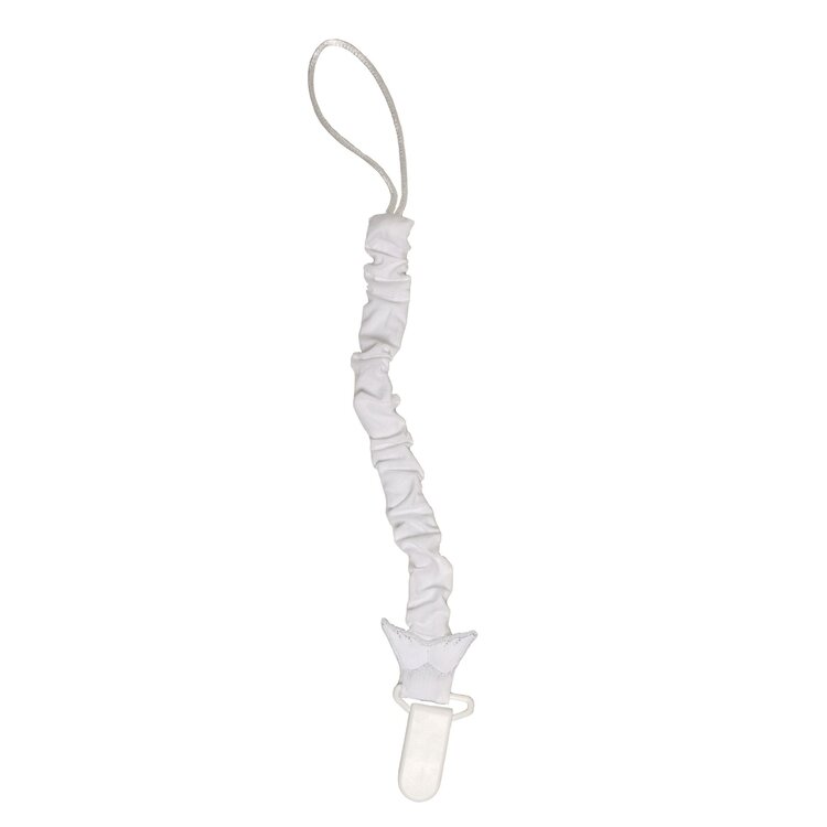 Baby Gi Baby Gi Angel Wing Dummy Clip - White