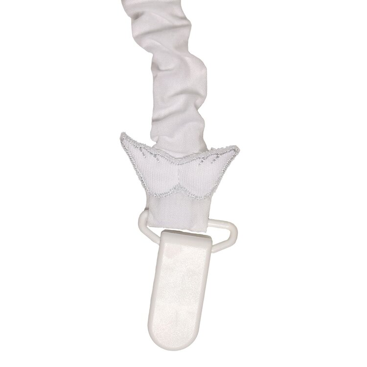 Baby Gi Baby Gi Angel Wing Dummy Clip - White