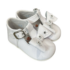 Andanine Bow Pram Shoe 232030 - SIZE 18