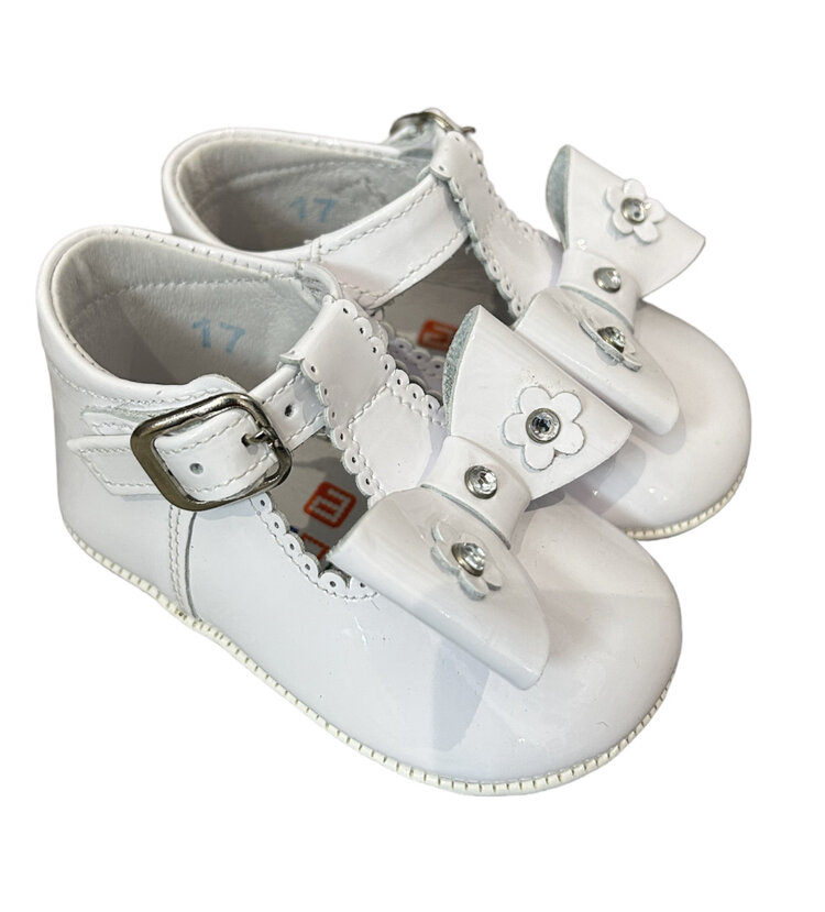 Andanine Bow Pram Shoe 232030 - SIZE 18