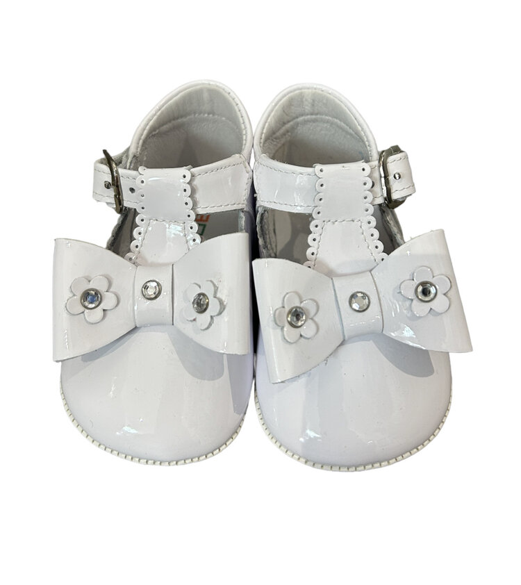 Andanine Bow Pram Shoe 232030 - SIZE 18