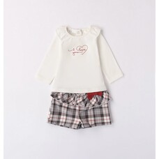 iDO iDO AW23 Checked Short Set - 47283