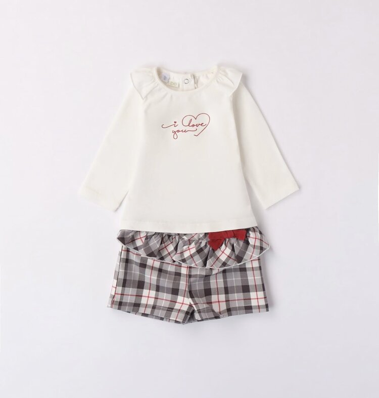 iDO iDO AW23 Checked Short Set - 47283