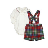 Mayoral Mayoral AW23 Tartan Romper Set - 2239