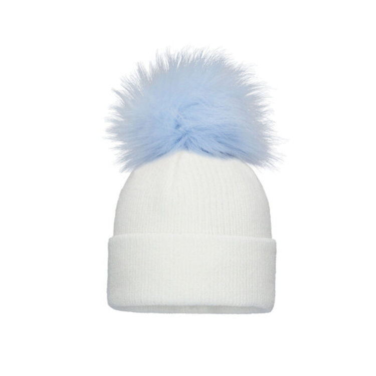 Pom Pom Envy Pom Pom Envy AW23 Single Pom Pom - White/Blue