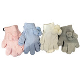 Pesci Kids Gloves With Pom Poms