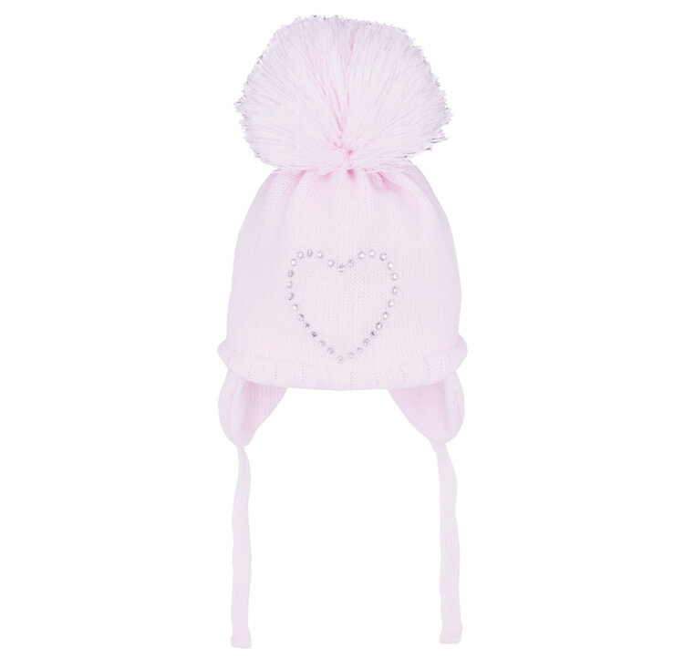 Pastels & Co Pastels & Co Kizzy Heart Pom Pom Hat AW23