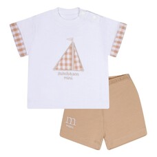 Mitch and Son Mitch & Son SS24 Skylar Gingham Boat Short Set