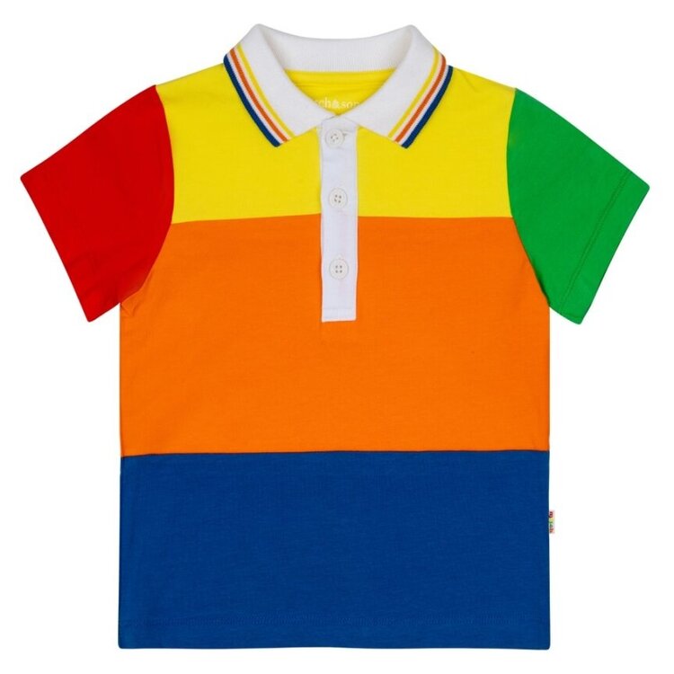 Mitch and Son Mitch & Son SS24 Vito Colour Block Polo Set - 18 MONTHS