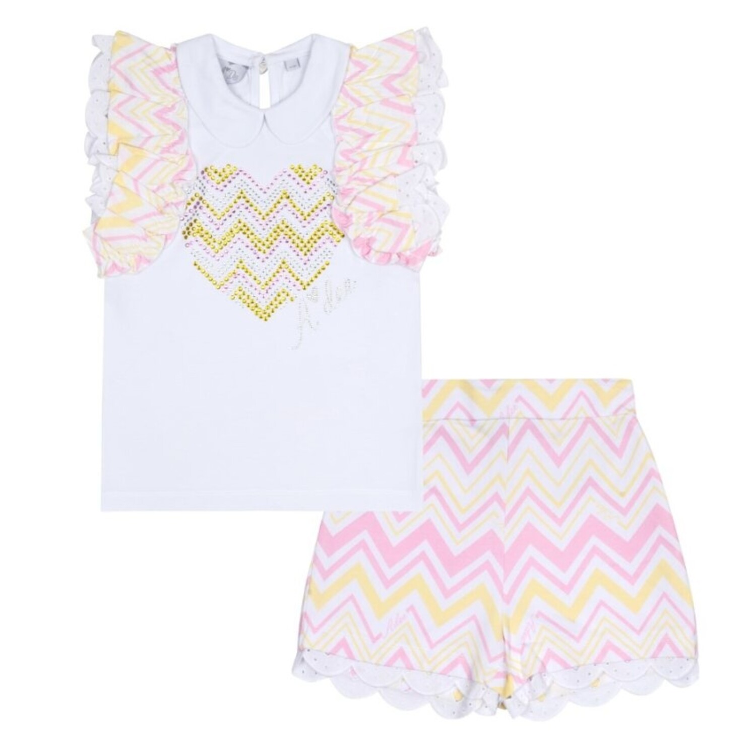 ADee LOTTIE Chevron insert legging set S241507 - Kiddie Boutique