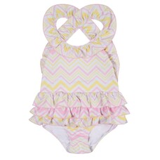 ADee A'Dee SS24 Ariel Chevron Print Swimsuit - AGE 10