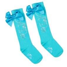 ADee A'Dee SS24 Olsen Diamante Knee High Sock - AGE 7-8