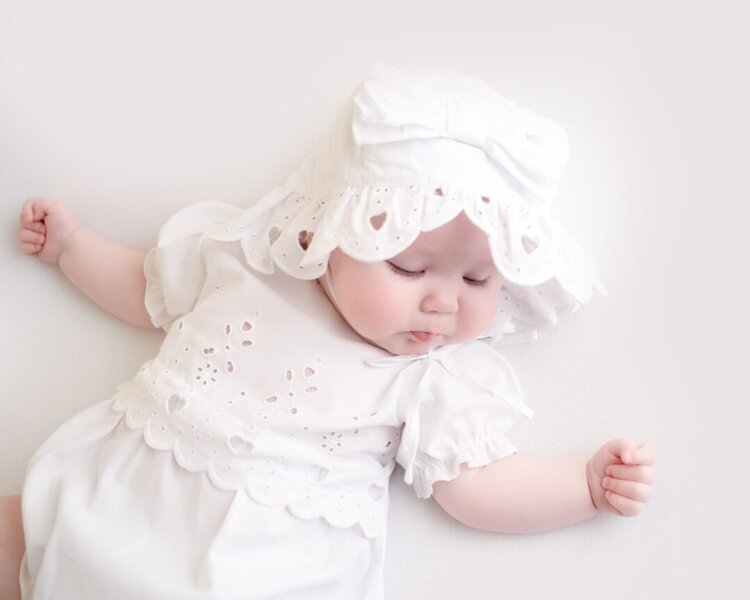 Little A Little A SS24 Jen Broderie Anglaise Sunhat