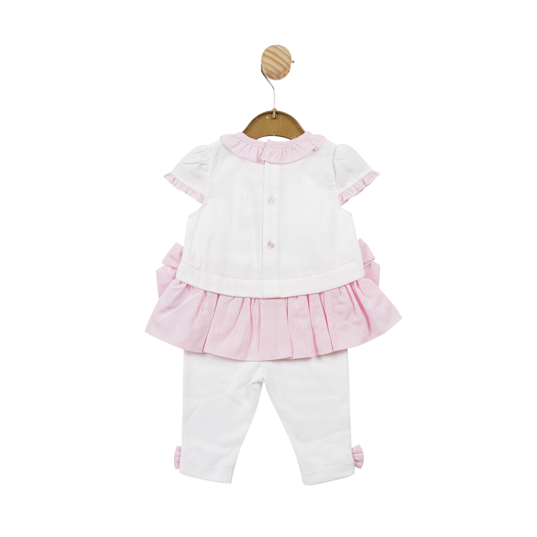 Mintini Baby - Baby Girls Pink Dress & Leggings Set