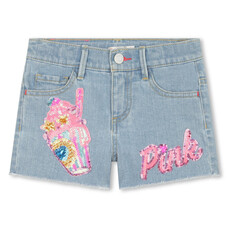 Billieblush Billieblush SS24 Sequin Denim Shorts - U20108- 4 YEARS