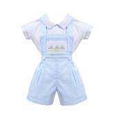 Pretty Originals Pretty Originals Smock Bib Boys Set SS24 DL62226
