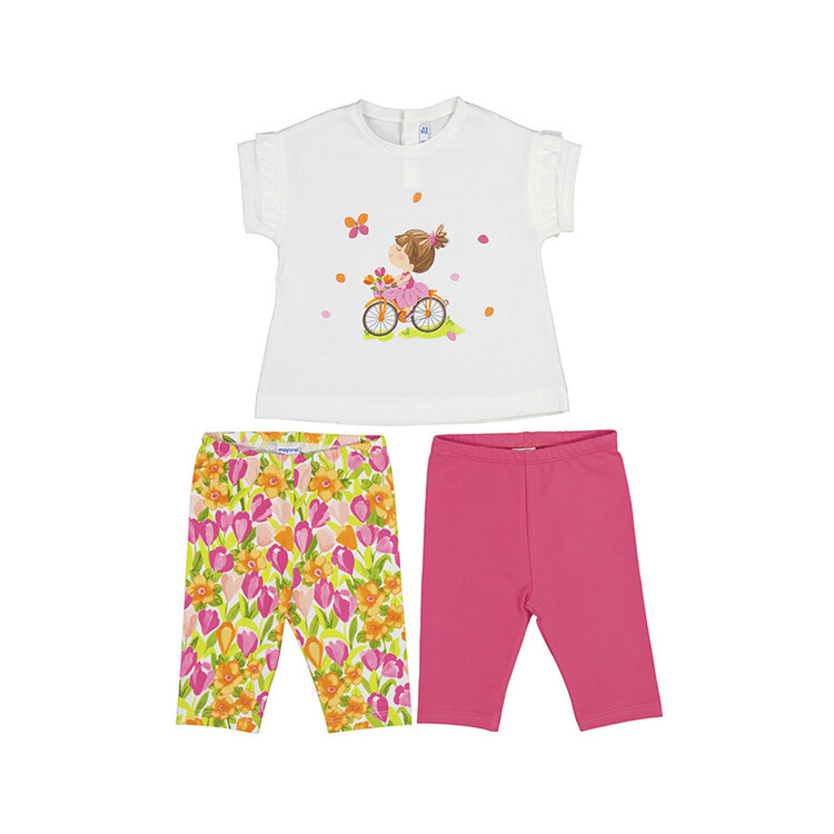 Mayoral Mayoral SS24 3 Piece Legging Set - 1737- 24 MONTHS