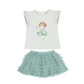 Mayoral Mayoral SS24 Tulle Skirt Set - 1005/1981