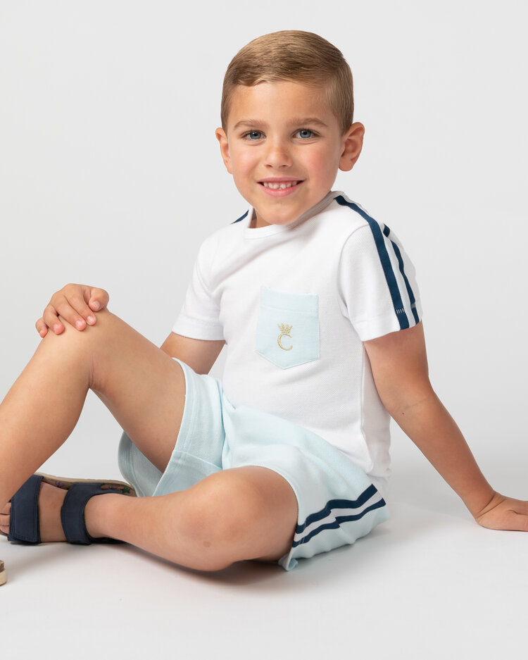 Caramelo SS24 Waffle Short Set - 343121