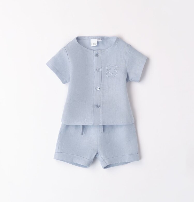 iDO SS24 Linen Short Set - 48072