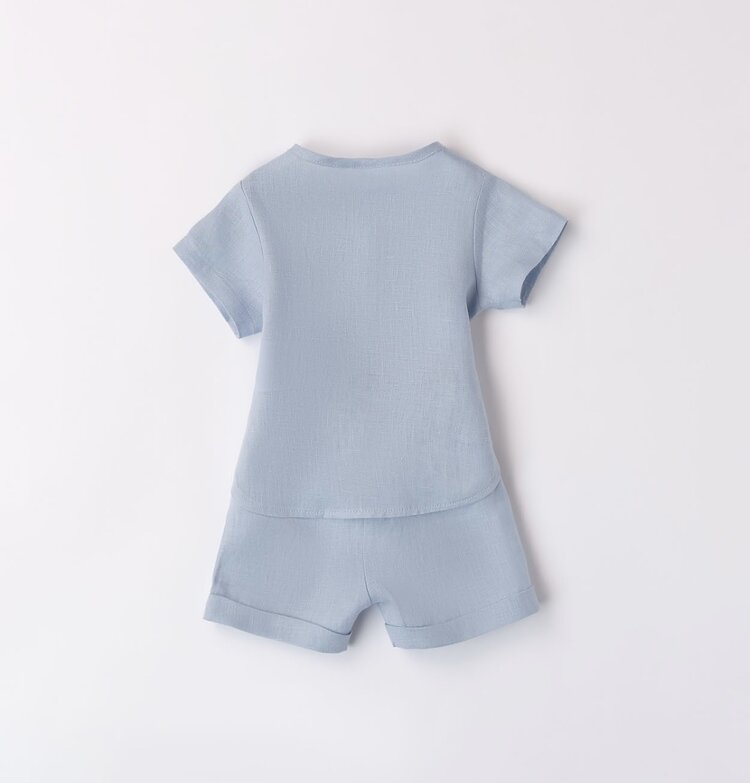 iDO SS24 Linen Short Set - 48072