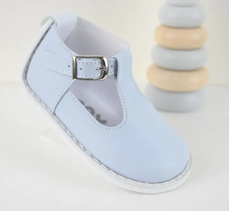 Pex Pex Stef Pale Blue Leather Shoe