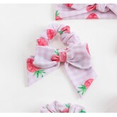 Meia Pata Meia Pata SS24 Beach Elastic Bow - Strawberries