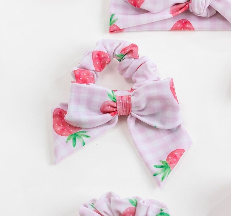 Meia Pata Meia Pata SS24 Beach Elastic Bow - Strawberries