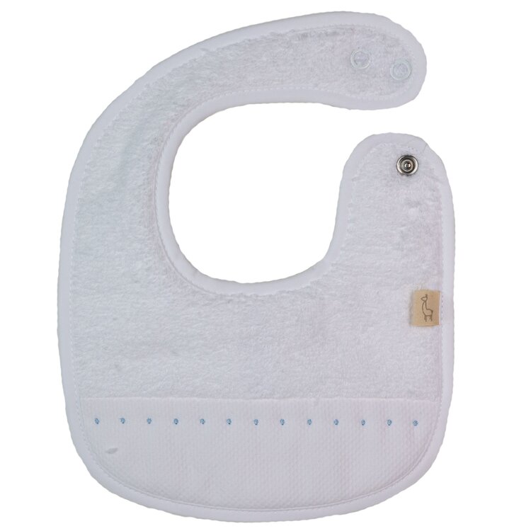 Baby Gi Baby Gi Spotty Terry Bib - Blue