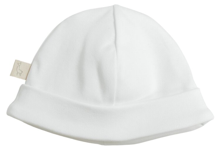 Baby Gi Baby Gi Cotton Baby Hat - White - 0-1 Month