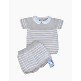 Artesania Granlei Artesania Granlei SS24 Stripe Short Set - 124-365CT