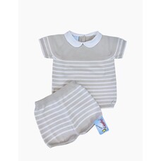 Artesania Granlei Artesania Granlei SS24 Stripe Short Set - 124-365CT