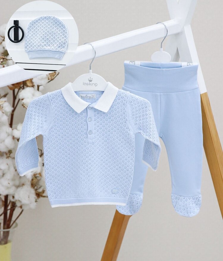 Leoking Leoking Knit Trouser Set - 10801