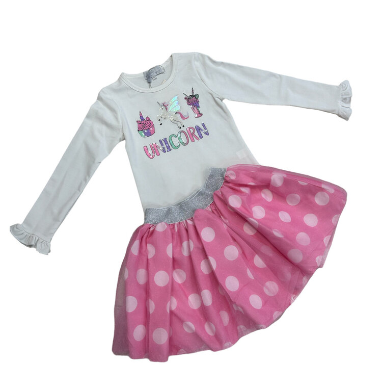 Beau Kid Beau Kid 2 Piece Unicorn Skirt Set 820607 SS24
