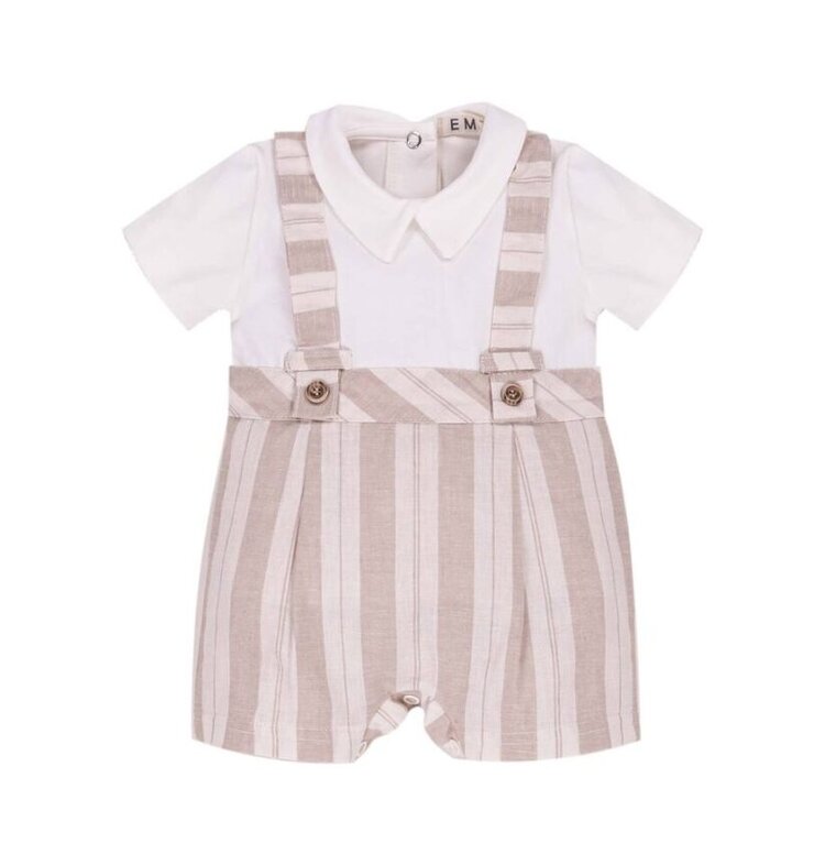 EMC EMC SS24 Boys Stripe Romper - BG7547