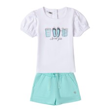 iDO iDO SS24 'Sweet Girl' Short Set - 48745/48781