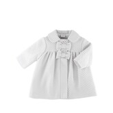 Sardon Sardon SS24 Girls Waffle Bow Coat - 24LA-419
