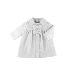 Sardon Sardon SS24 Girls Waffle Bow Coat - 24LA-419