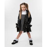 Caramelo BTS AW24 Rain Mac with Bow - 342343