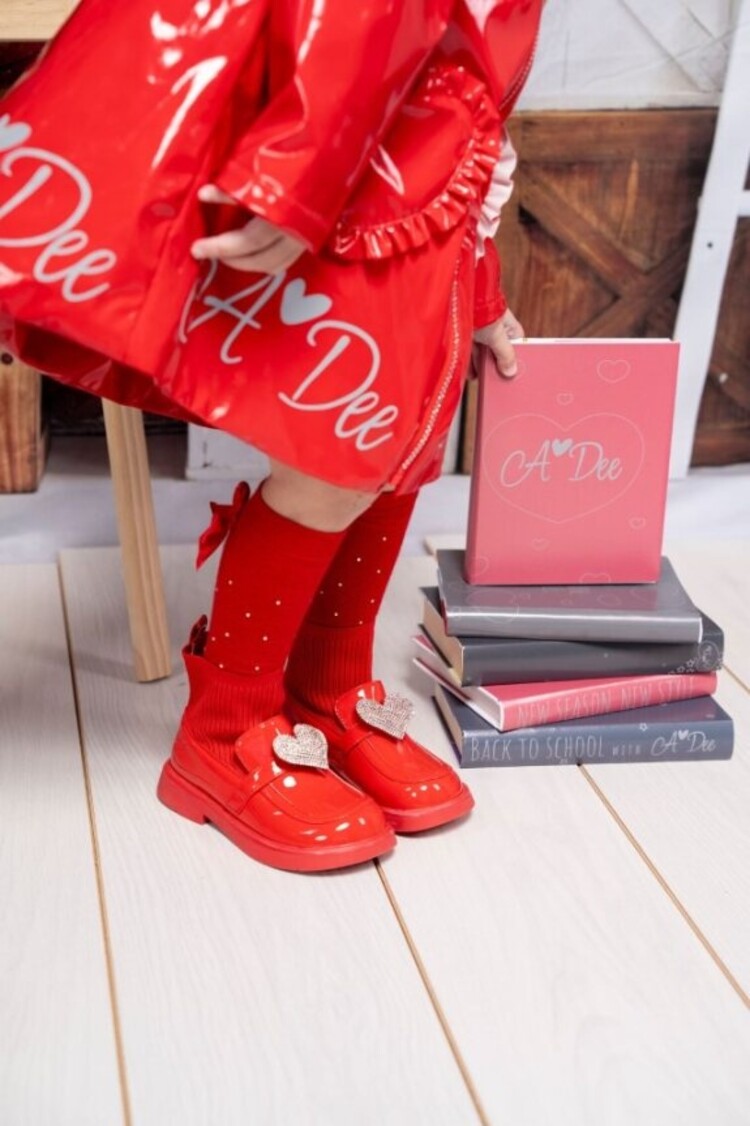 ADee A'Dee AW24 Mary Jane BTS Sock Wellie - Red
