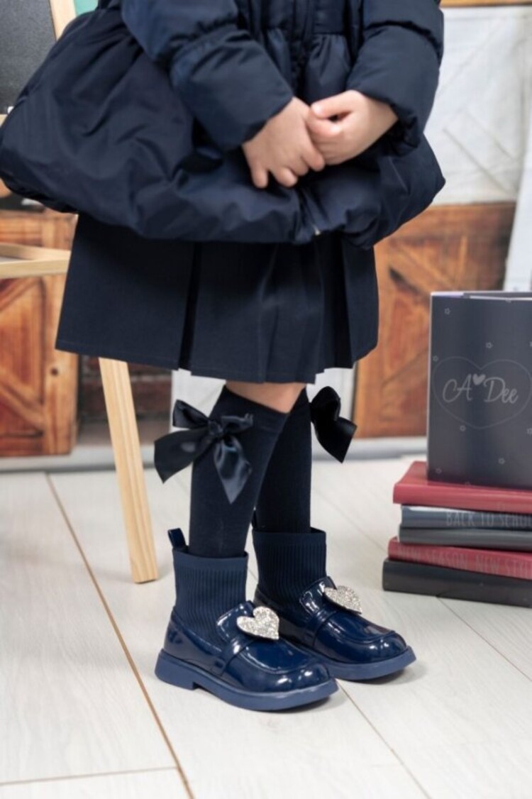 ADee A'Dee AW24 Mary Jane BTS Sock Wellie - Dark Navy