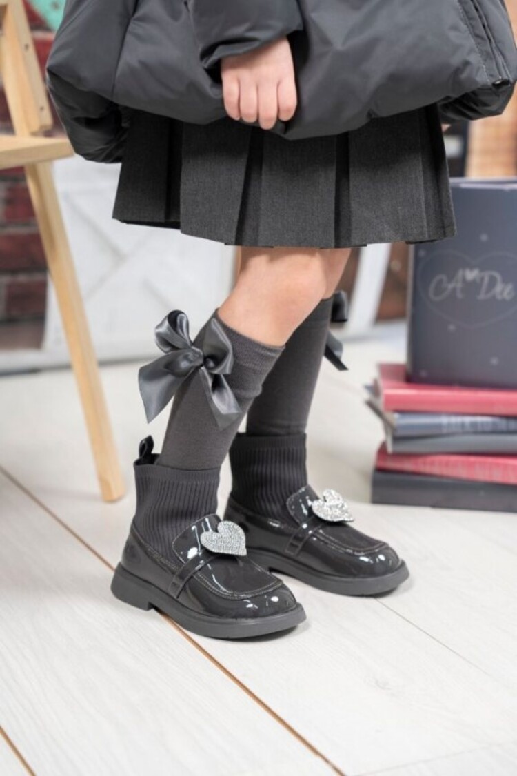 ADee A'Dee AW24 Mary Jane BTS Sock Wellie - Dark Grey