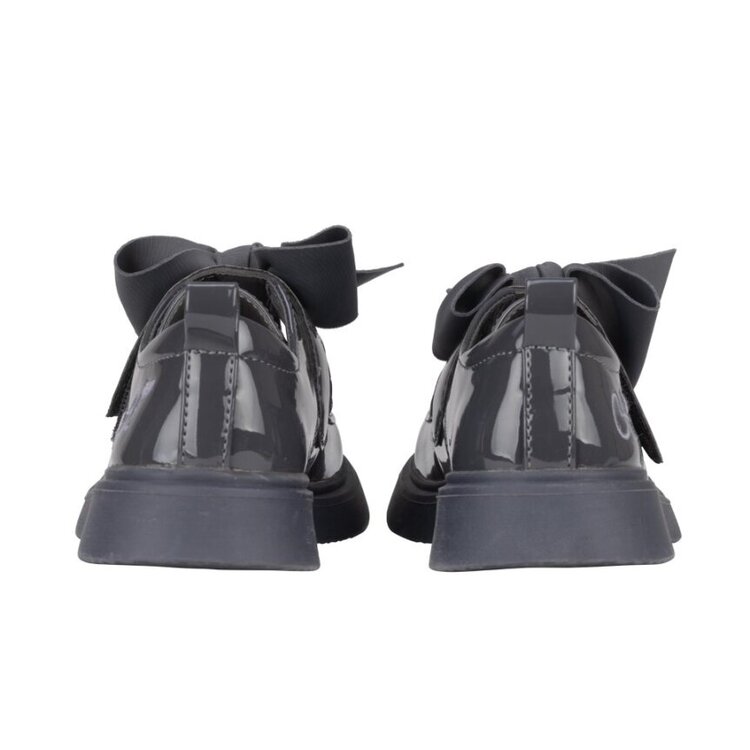 ADee A'Dee AW24 Mary Bow BTS Bow Shoe - Dark Grey