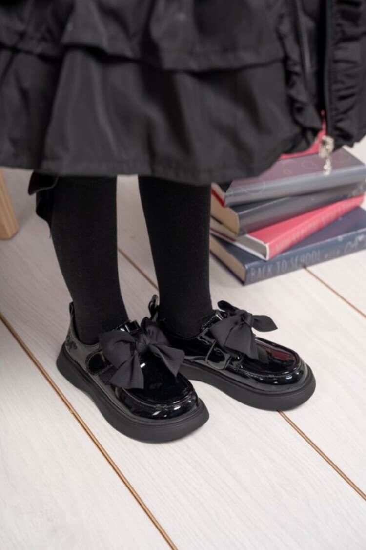 ADee A'Dee AW24 Mary Bow BTS Bow Shoe - Black