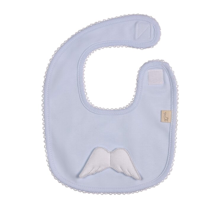Baby Gi Baby Gi AW24 Angel Square Bib - Blue