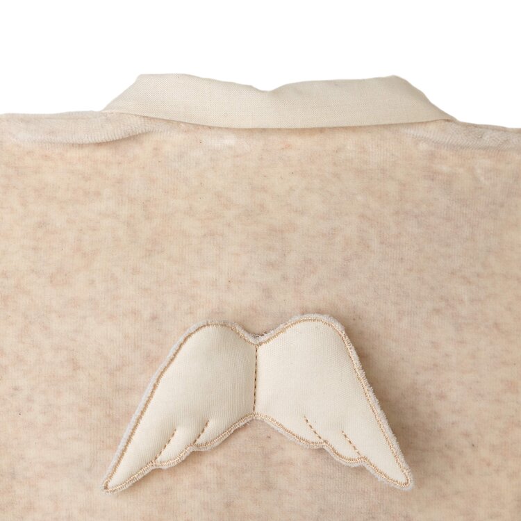 Baby Gi Baby Gi AW24 Angel Wing Velour Babygrow