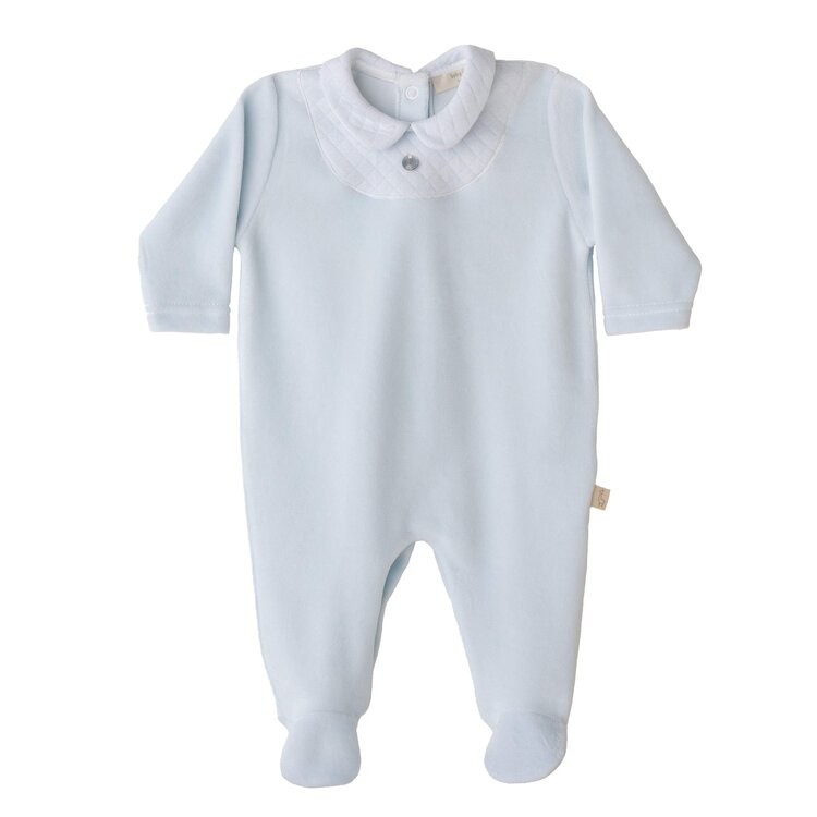 Baby Gi Baby Gi AW24 Boys Velour Babygrow  - BG544B