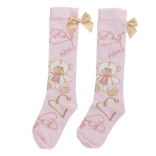 ADee A'Dee AW24 Sloane Teddy Print Knee High Socks