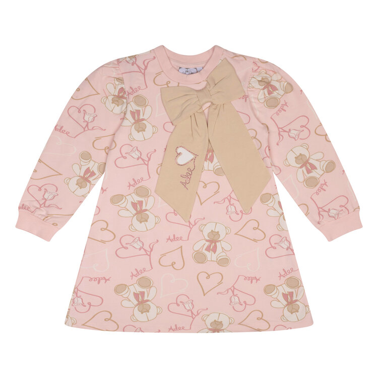 ADee A'Dee AW24 Sage Teddy Print Sweat Dress